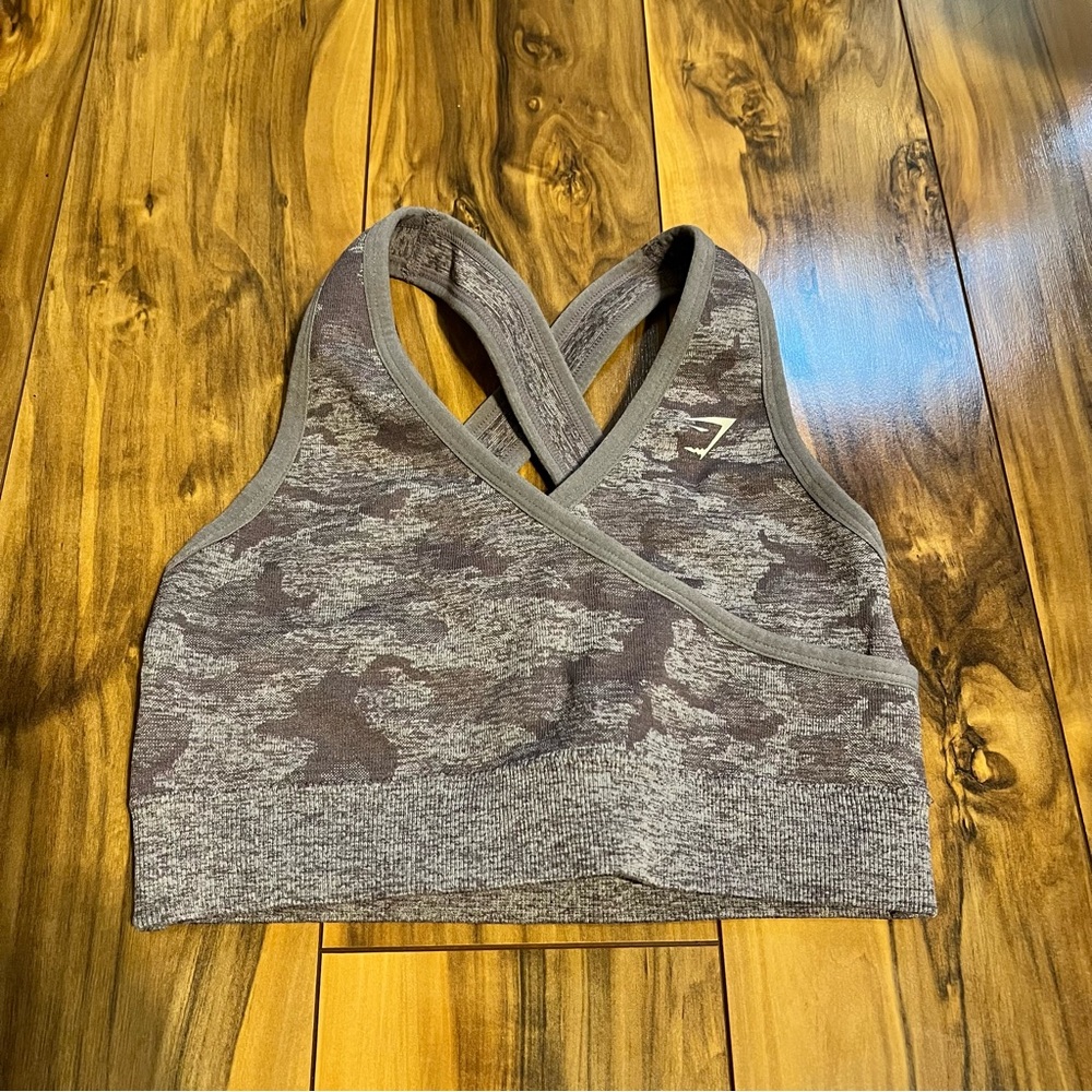 Gymshark Camouflage Sports Bra XS